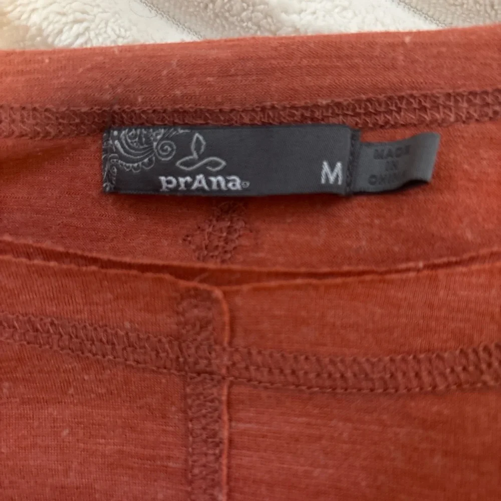 Prana Women's Long-Sleeve Crewneck Top in Rust - Picture 4 of 5